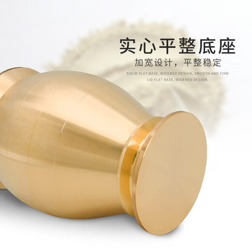 Handmade brass medicine jar, old-fashioned medicine brewing copper grinding bowl, home gift, thickening and upgrade, mini model/free leather pad