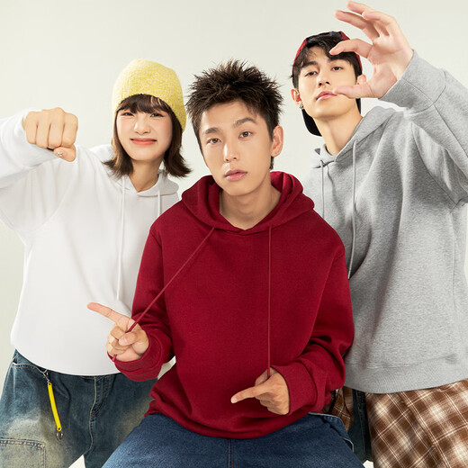 Jeanswest spring trendy hooded sweatshirt for men, drawstring hoodie for teenagers and high school students, skin-friendly, crisp and high-quality jacket, white gray (Ok Cool Cat) S (165) (strict quality control)