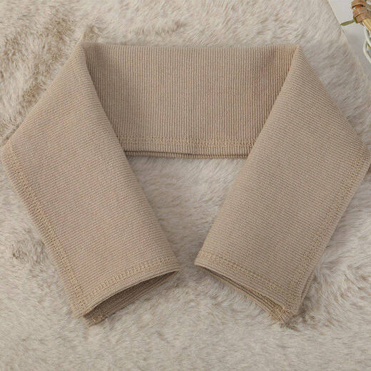 Fat Donglai's same style down jacket collar, anti-dirty artifact accessory, threaded protective cover, full-inclusive cotton coat collar protection bag, khaki knitted fine threaded collar delivery line, 54 length*width 16cm