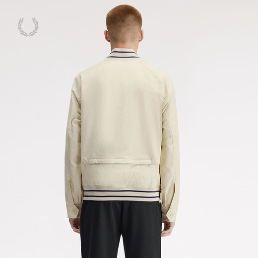 Fred Perry Herren-Breasted-Baseballjacke 2026 Frühjahr Neue britische Mode im Workwear-Stil Freizeitjacke Beige BGX M