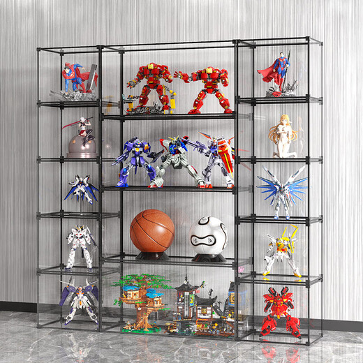 DAMIC figure display box acrylic transparent storage multi-layer lattice cabinet free combination model cabinet customization AIXIEZHE series 40*20*20cm