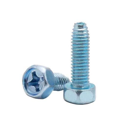 GB656 external hexagon triangle cross screw self-tapping screw self-locking cabinet bolt MM4M5M6 M4*10500 only
