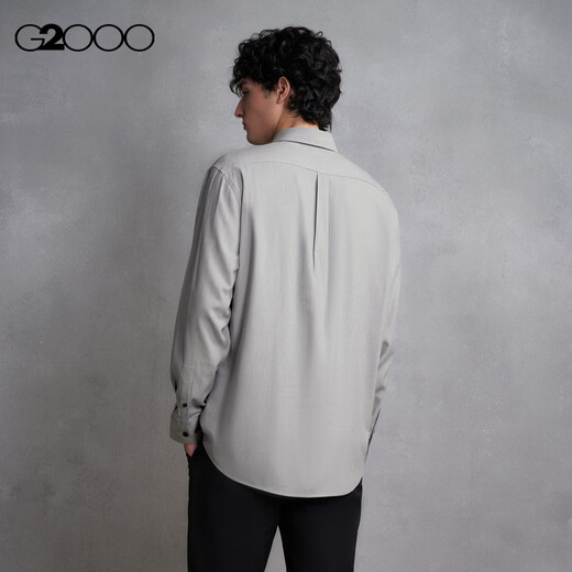 G2000 cotton skin-friendly/same style in shopping malls, men's autumn and winter comfortable and versatile casual long-sleeved shirt