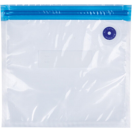 MDUG Household Food Grade Compressed Bag Exhaust Vacuum Bag Storage Bag Sealed Fresh-keeping Bag 10 Pieces Hisense Refrigerator 5 small 21*22cm+5 medium 26*28cm (with 1