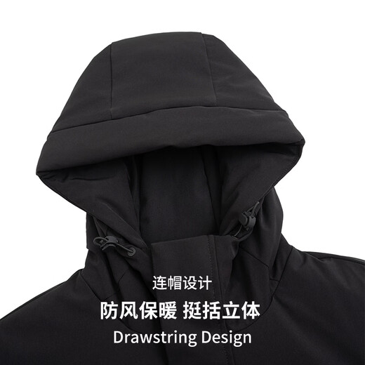 Tanye large size men's down jacket windproof and warm 90 velvet thickened to keep out the cold loose plus fat extra large casual jacket for men 88218 black 3XL recommended 160-185Jin Jin equals 0.5 kg