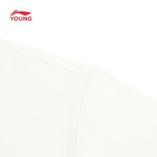 Li Ning (LI-NING) children's clothing children's sports short-sleeved boys' and older children's icy comfortable antibacterial loose T-shirt cultural shirt 140YHSW031-1