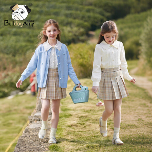 CHANZUIGOU (CHANZUIGOU) children's clothing girls' noble daughter-in-law pure cotton shirt 2026 spring new style foreign style versatile tops for girls