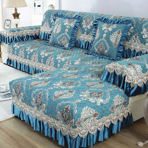 Yusenyi sofa cushion universal non-slip high-end cushion sofa cover custom-made Ruyi gray 45x45 set with core