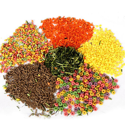 Rabbit, guinea pig, guinea pig, guinea pig grain mixed feed, rabbit grain contains VC, anti-coccidia, 5 Jin Jin equals 0.5 kg, 3 Jin Jin equals 0.5 kg, grain + 200 g barley grass