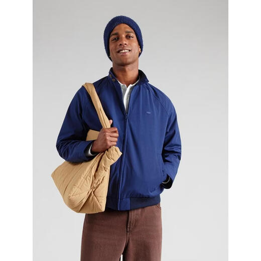 Levi's 26 new men's casual jacket warm windproof wick stand collar spring and autumn daily jacket casual navy one size | M