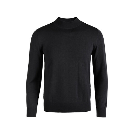 GUSKI brand cardigan men's machine washable worsted sweater spring and autumn solid color half turtleneck simple outer sweater base layer off-white gift box XL 180 reference weight 150-170Jin Jin is equal to 0.5 kg