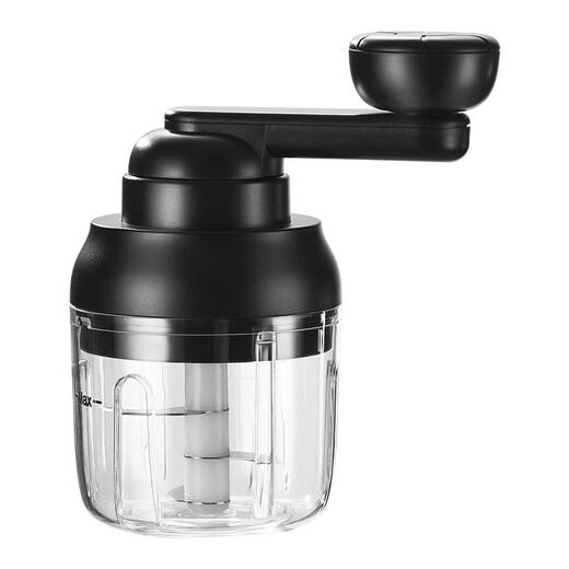 Fantasy hand-cranked garlic artifact meat grinder, small household manual garlic, electric stirring, pulling, cutting, minced garlic crushing H8 hand-cranked garlic meat grinder, matcha green, mini trumpet + 2-leaf knife