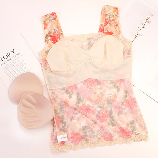 One-line collar bandeau-style no-wire vest-style sling sleeping small bust underwear braTM black one size 75B