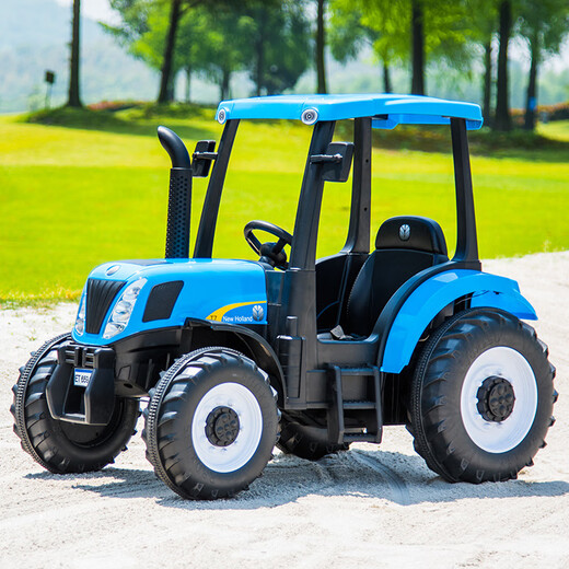 Agulun remote control car toy car can sit on a boy's baby Internet celebrity stroller child tractor children's electric car four-wheel blue