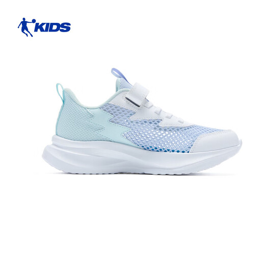 Jordan (QIAODAN) Chasing Pro | Children's Running Shoes Girls 2026 Summer New Children's Shoes Soft Sole Casual Breathable Mesh Sports Shoes Tuberose Blue/Jade Frost Blue/Pure White 25