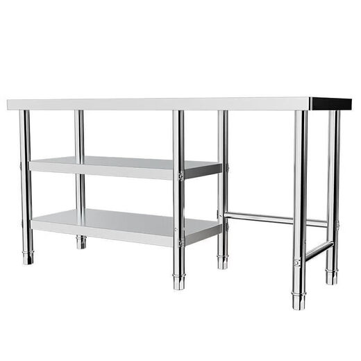 Tuojin gas tank storage rack stainless steel stove stand kitchen gas stove shelf cutting vegetable and meat operation table three layers can be placed extra thick length 100 width 40