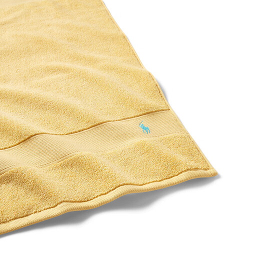 Polo Ralph Lauren 26 Spring Pony Embroidered Cotton Towel RL81583 700-Maize Yellow 700-Maize Yellow/Bath Towel (120 65cm)