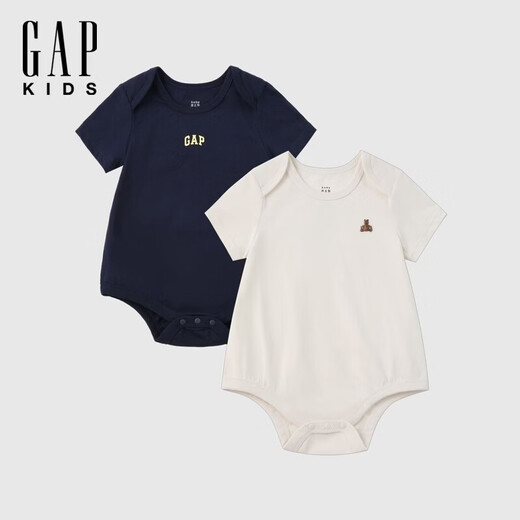GAP infant and toddler 2026 spring new pure cotton short-sleeved jumpsuit two-piece children's clothing romper 861543