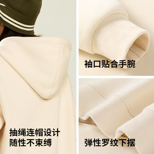 Jeanswest spring trendy hooded sweatshirt for men, drawstring hoodie for teenagers and high school students, skin-friendly, crisp and high-quality jacket, white gray (Ok Cool Cat) S (165) (strict quality control)