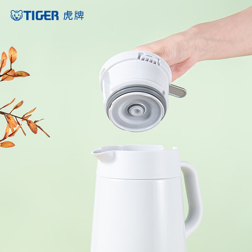 TIGER Thermos Kettle 304 Stainless Steel Fashion Insulation/Cool Kettle PWO-A20C-W White 2L