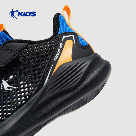 Jordan boys running shoes children's summer large mesh breathable sports shoes black/dazzling blue 31