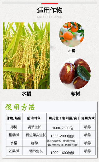 Fusheng 920 Gibberellic acid 4, citrus, jujube and mango, promotes flower setting and fruit expansion, pesticide growth regulator 1000ml