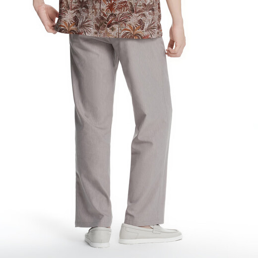 K-Boxing Men's Business Fashion Linen Blended Comfortable Stretch Casual Pants BQXK1313 Apricot 31