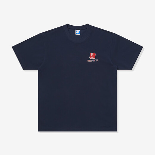 UNDEFEATED Five Stripes official spring new product back monogram pattern short-sleeved T-shirt Navy XL
