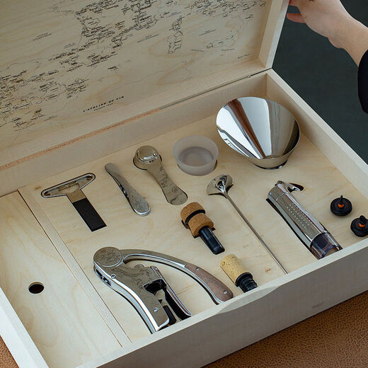 French Ateier red wine bottle opener, old wine knife, vacuum wine stopper, wine set gift box, connoisseur gift box