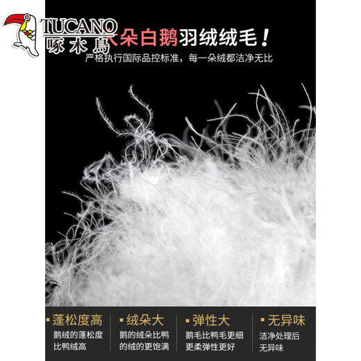 Woodpecker (TUCANO) Official Down Pants Women's Straight Outerwear 2026 Winter Thickened Warm Loose Northeast Goose Down Cotton Pants for Middle-aged and Elderly White Goose Down - Full Pants Filling - Warm and Not Bulky M 90-115Jin Jin is equal to 0.5 kg