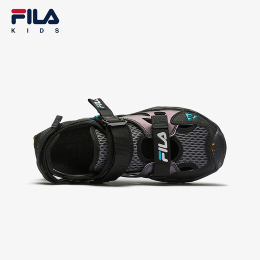 FILA Children's Shoes Children's Sandals Summer Comfortable Casual Shoes for Boys and Adults Black/Castle Gray-BD 33 Inner Length 20.5cm