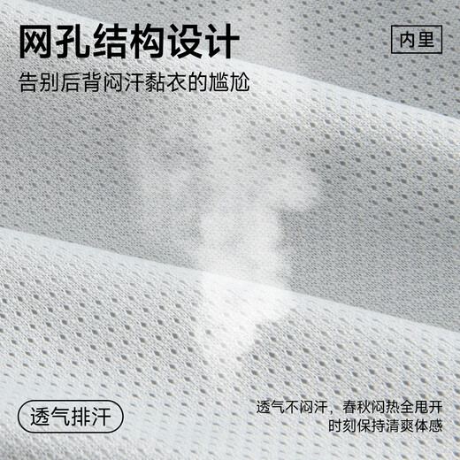 MINISO Windproof Stand Collar Jacket Men's Spring American Simple Outdoor Commuting Mountaineering Sports Jacket Gray Green M