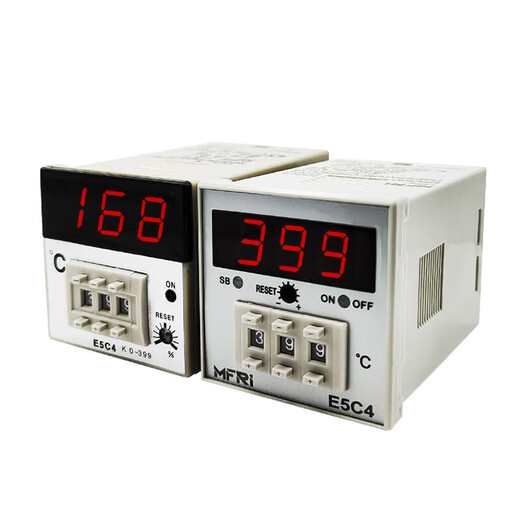 E5C4-R20K thermostat PID digital display temperature control meter K type 0-399 220V oven thermostat control instrument digital display E5C4 PT100 type 399 degrees with base