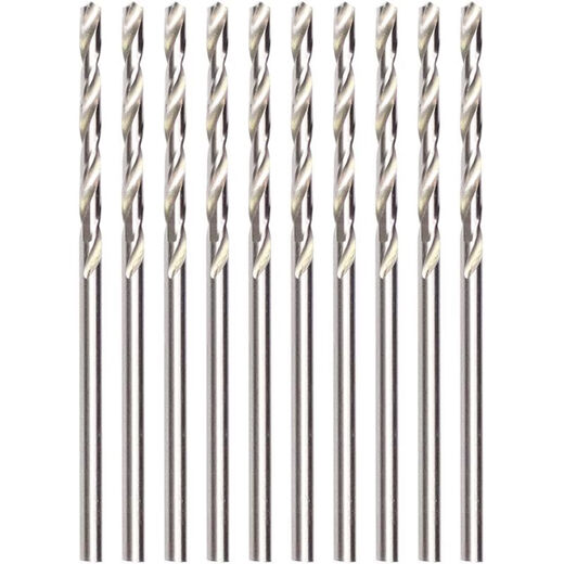 DAIEN Tools (DAIEN) Mini Twist Drill Wood Wenwan Walnut High-Speed Steel Expanding Drill Woodworking Plastic Straight Shank Drilling Electric Drill 1.8MM Ten Pieces