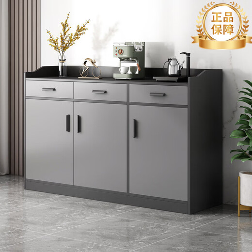 Yijiamu light luxury sideboard cupboard living room wall storage cabinet multi-functional storage cabinet modern simple tea cabinet wine cabinet quality upgrade three doors and three drawers 120CM door-to-door installation