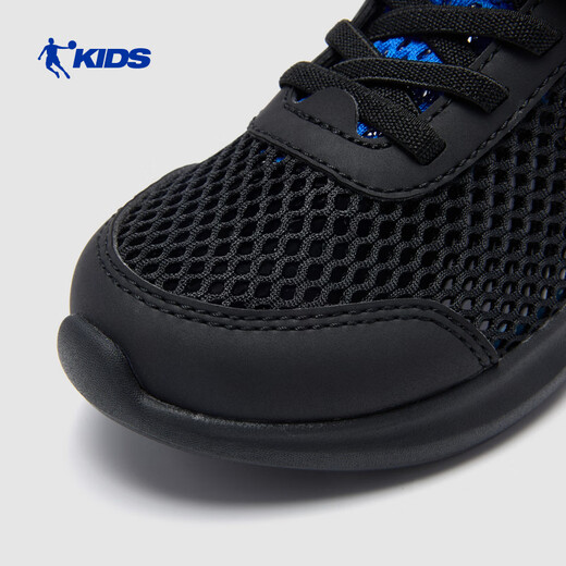 Jordan boys running shoes children's summer large mesh breathable sports shoes black/dazzling blue 31