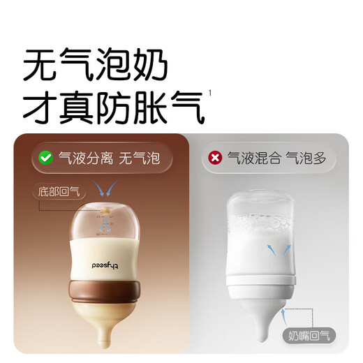 Shixi newborn bottle 0-6 months baby glass bottle anti-colic imitation breast milk pacifier 240ml (3-6 months)