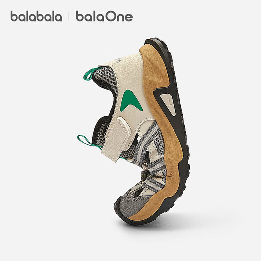 BalaOne children's shoes, children's sandals, boys' and girls' sports shoes, 2026 summer new outdoor shoes, gray tone 00322 37 (foot length 22.8-23.2/inner length 24.3)