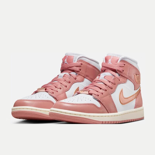 耐克（NIKE）休闲鞋女鞋2025新款夏季运动鞋Air Jordan 1 AJ1中帮篮球鞋 FB9892-670金属铜 36.5