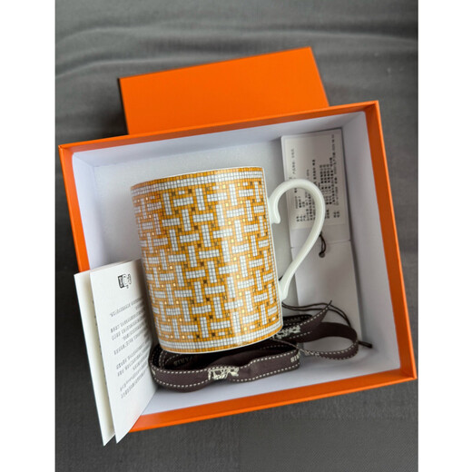 Hermes coffee cup 24 gold mosaic mug New Year's gift 300ml New Year's gift gold 300ml