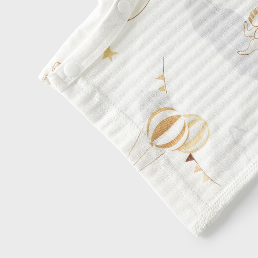 Tongtai (TONGTAI) baby jumpsuit, summer pure cotton baby clothes, children's three-quarter sleeves, nine-quarter pants, romper, pajamas, blue 66cm