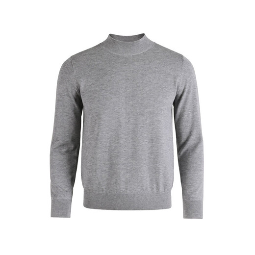 GUSKI brand cardigan men's machine washable worsted sweater spring and autumn solid color half turtleneck simple outer sweater base layer off-white gift box XL 180 reference weight 150-170Jin Jin is equal to 0.5 kg