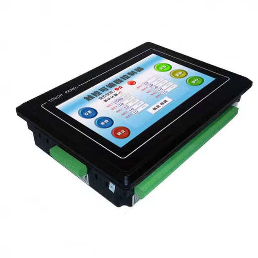 Hejiangong Motor Pulse Controller Servo Drive Board Set Programmable Touch Screen PLC Integrated CNC (Single Axis) Low (Single Axis) Low Configuration Controller + Download Cable + 24V10A Power Supply +57