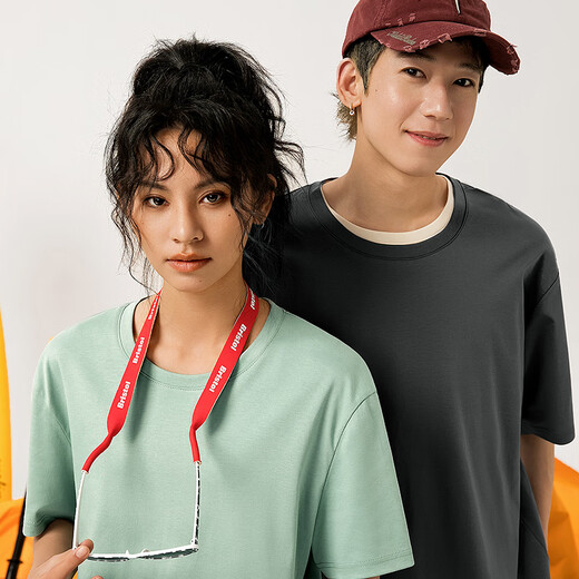 Pull back ice silk T-shirt for men and women, summer short-sleeved 2026 new style ins style cat small print simple trendy brand couple wear white (ha cat head and chest logo) ice silk cool feeling L /175 (recommended 120Jin Jin is equal to 0.5kg -140Jin Jin is equal to about 0.5kg)