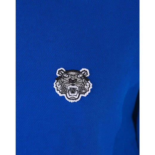 Kenzo (KENZO) men's POLO breathable sweat-absorbent long-sleeved daily commuting men's casual blue one size | S