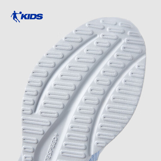 Jordan (QIAODAN) Chasing Pro | Children's Running Shoes Girls 2026 Summer New Children's Shoes Soft Sole Casual Breathable Mesh Sports Shoes Tuberose Blue/Jade Frost Blue/Pure White 25