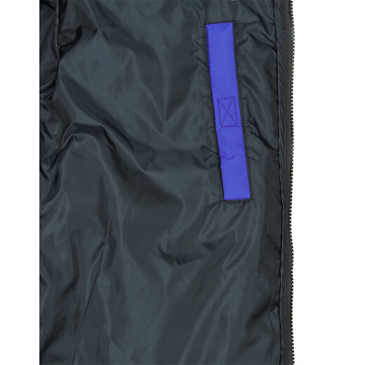 NAPAPIJRI Men's Thickened Warm Cotton Clothes Stand Collar Coldproof Bread Jackets Black and Blue Color Matching Outdoor Casual Tops 026 New Style Black Blue L (EU)