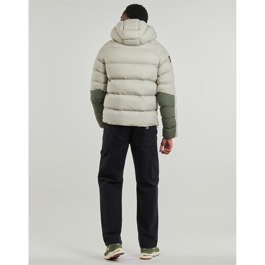 NAPAPIJRI Men's Warm Cotton Clothes Outdoor Casual Bread Clothes Coldproof Hooded Jackets Cotton Clothes Beige 2026 New Tops Beige M (EU)