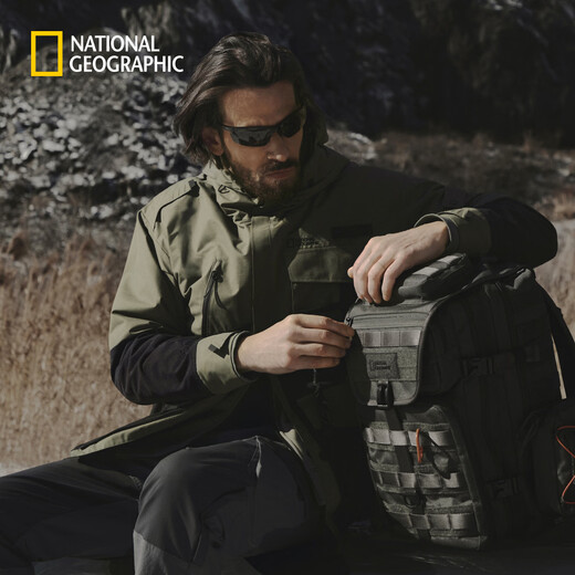 National Geographic 2026 new product NRN series men's hooded work jacket royal military green MILITARY KHAKI XL