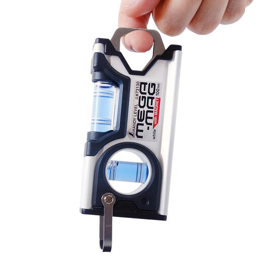 SHINWA Japanese affinity determination high-precision portable spirit level 3-tube level 45/90 hook 10/15cm73130 73130 strong magnetic force 100mm white